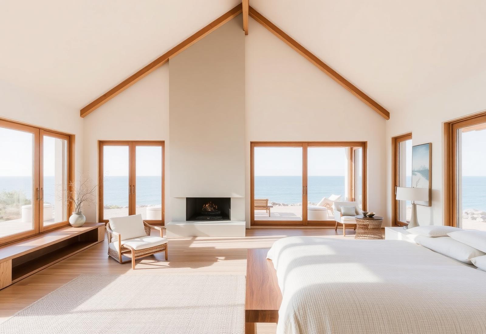 Elegant coastal home interior